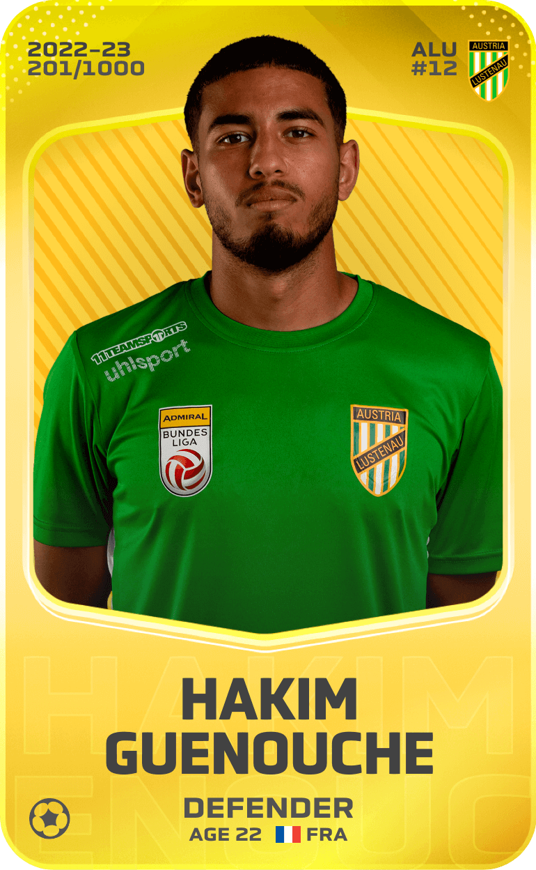 Hakim Guenouche 2022-23 • Limited 201/1000