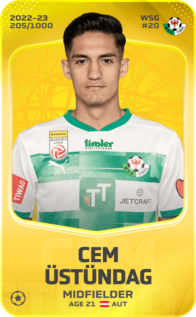 Cem Üstündag 2022-23 • Limited 205/1000