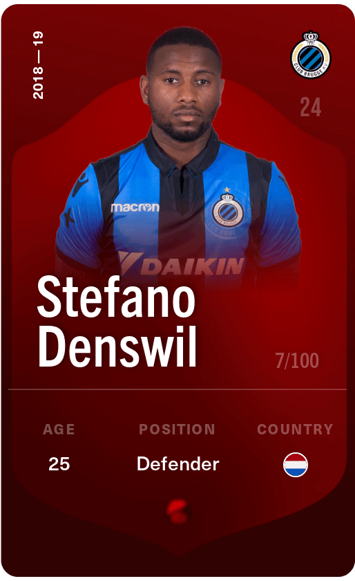 Stefano Denswil 2018 19 Rare 7 100