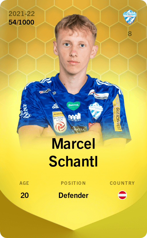 Marcel Schantl 2021-22 • Limited 54/1000