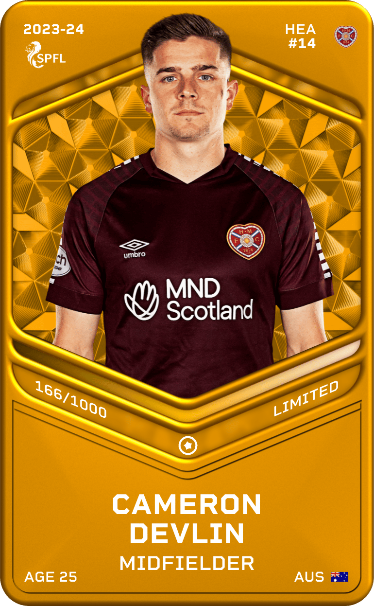 Cameron Devlin 2023-24 • Limited 166/1000