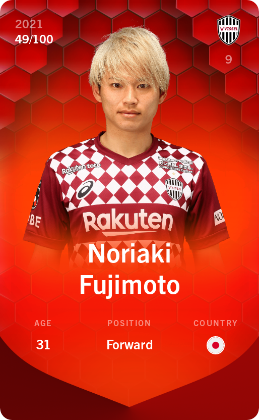 Sorare - Sorare Official - Noriaki Fujimoto 2021-22 • Rare 49/100 - NFT # 2492876551041251068772660536869550123289161685714532155150113080032574207169
