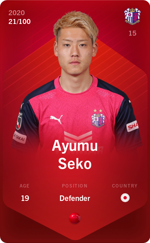 Sorare - Sorare Official - Ayumu Seko 2020-21 • Rare 21/100 - NFT # 12868691586251405348671090426127048649634527031643650999668508559150190964639