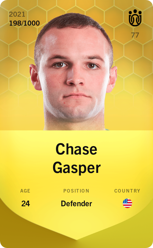 Sorare - Sorare Official - Chase Gasper 2021-22 • Limited 198/1000 - NFT # 67391994463230111569997611675740584381311971946817576571946100642538109107290