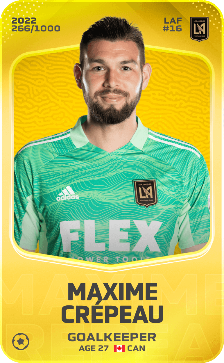 Maxime Crépeau 2022-23 • Limited 266/1000