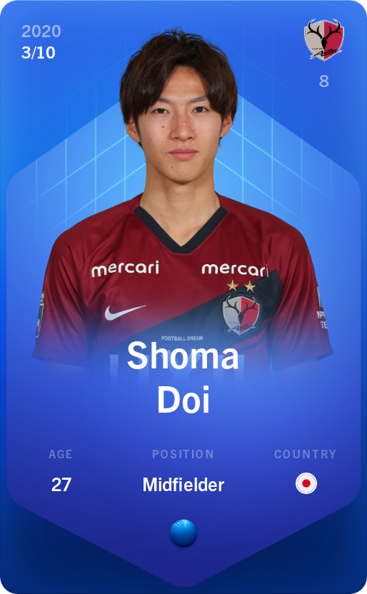 Sorare - Sorare Official - Shoma Doi 2020-21 • Super Rare 3/10 - NFT # 70047967003741230169909348028596659382981520637547527284573487521680967650973