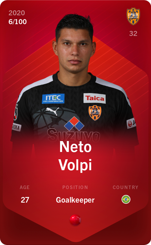 Sorare - Sorare Official - Neto Volpi 2020-21 • Rare 6/100 - NFT # 54328138328803025832544297066710041513590456432499849070670640041063876231670