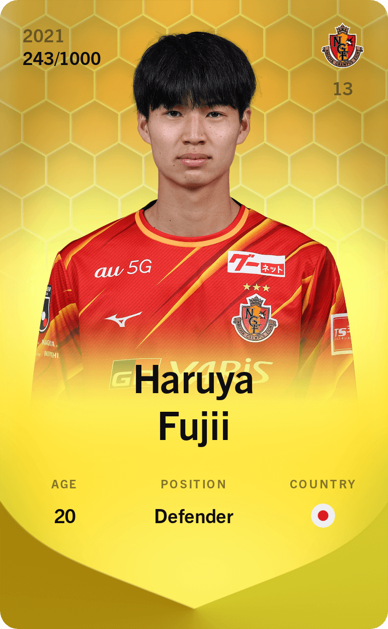 Haruya Fujii 2021-22 • Limited 243/1000
