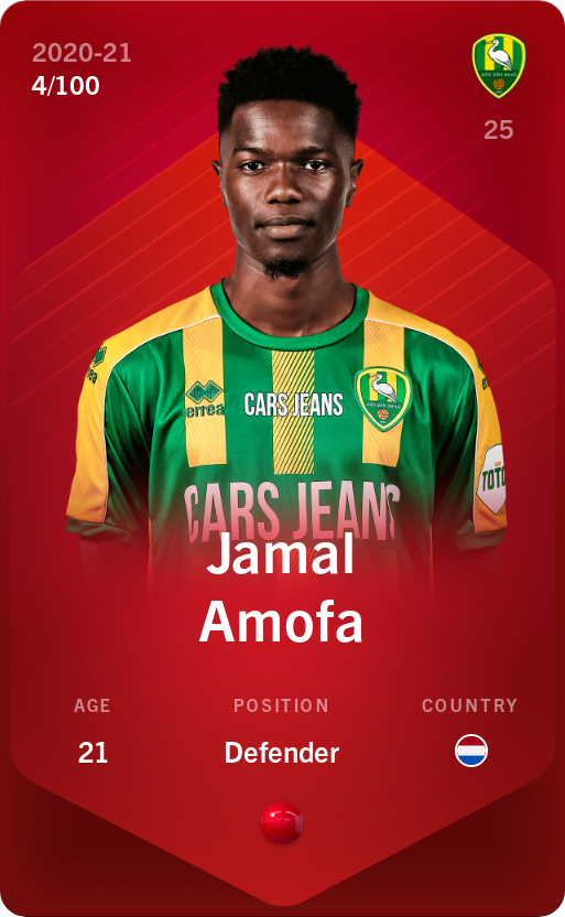 Jamal Amofa 2020-21 • Rare 4/100