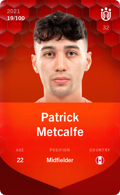 Sorare - Sorare Official - Patrick Metcalfe 2021-22 • Rare 19/100 - NFT # 34214661222974913386850045992124426490712147329223443209492222045145959364357