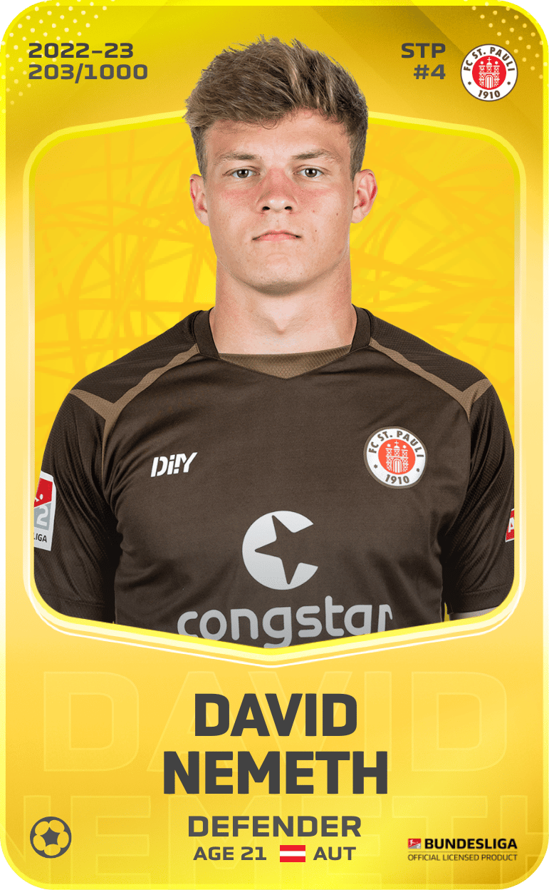 David Nemeth 2022-23 • Limited 203/1000
