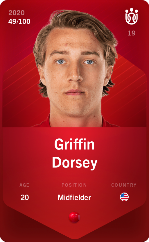 Sorare - Sorare Official - Griffin Dorsey 2020-21 • Rare 49/100 - NFT # 111164914614413986652388627833019507116707769437192356801991732687733938690694