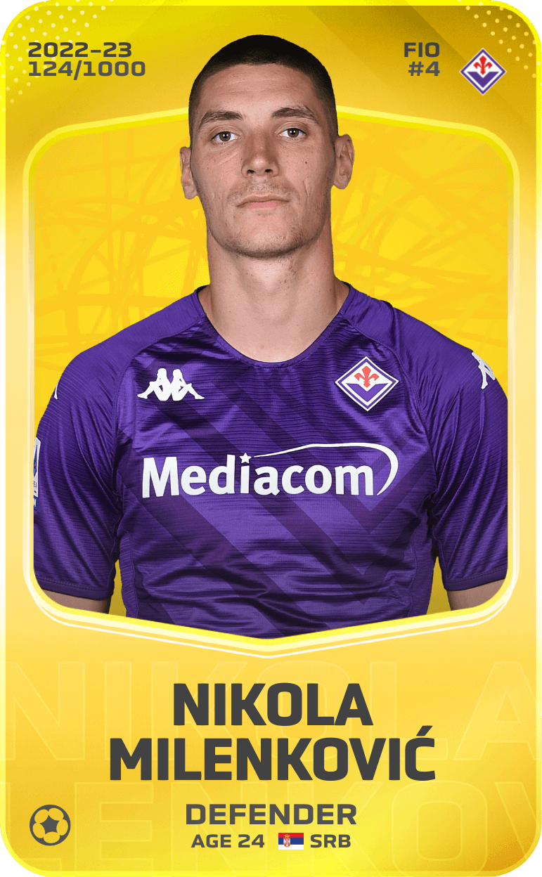 Nikola Milenković 2022-23 • Limited 124/1000
