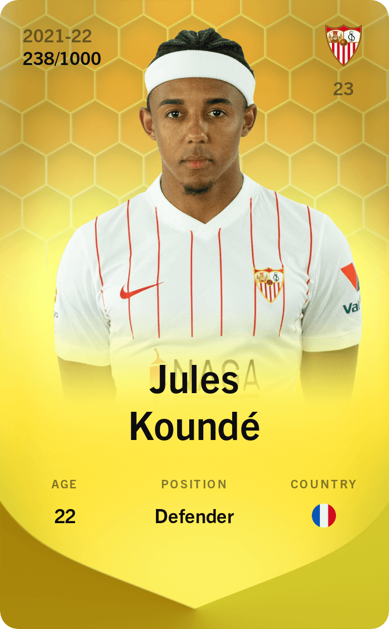 Jules Koundé 2021-22 • Limited 238/1000