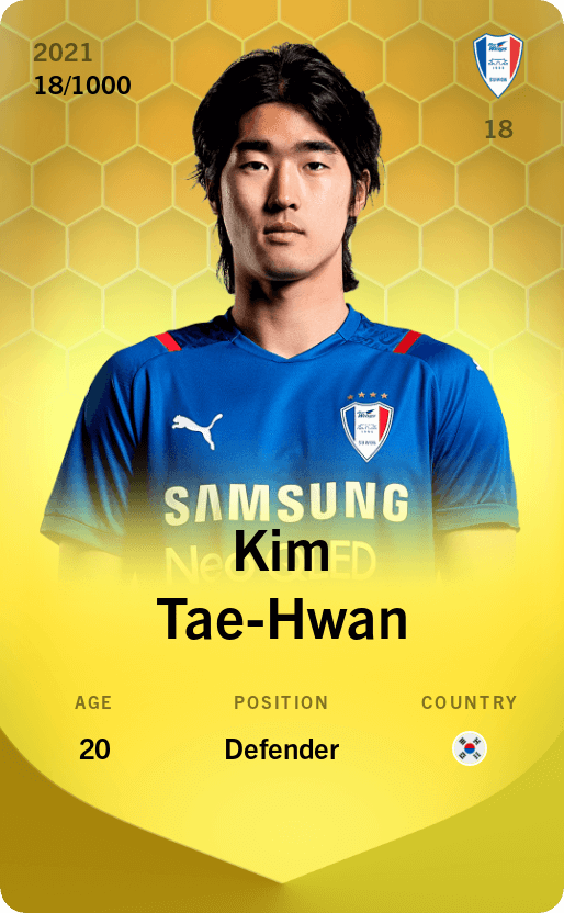 Kim Tae-Hwan 2021-22 • Limited 18/1000