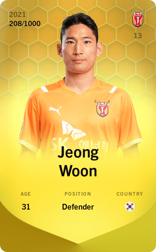 Jeong Woon 2021-22 • Limited 208/1000