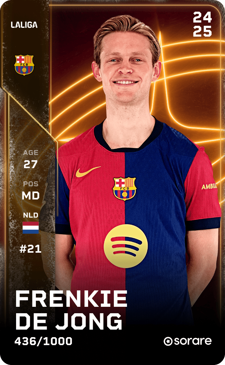 Frenkie de Jong 2024-25 • Limited 436/1000