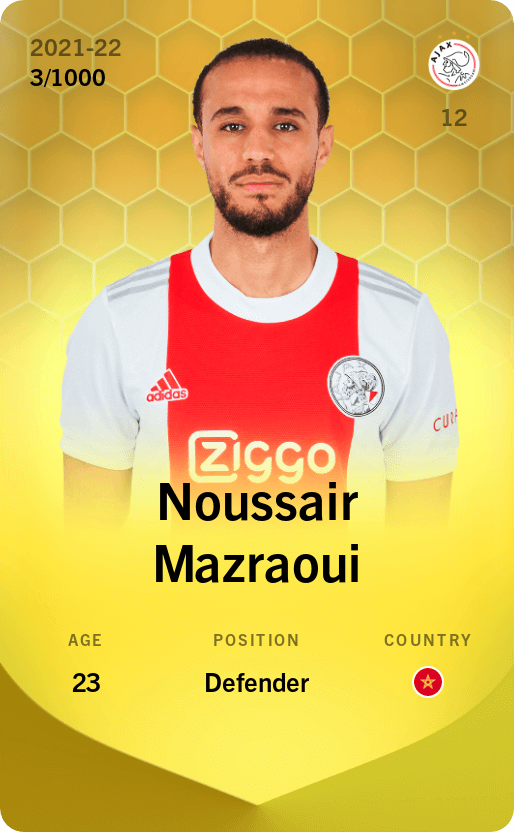Noussair Mazraoui 2021-22 • Limited 3/1000