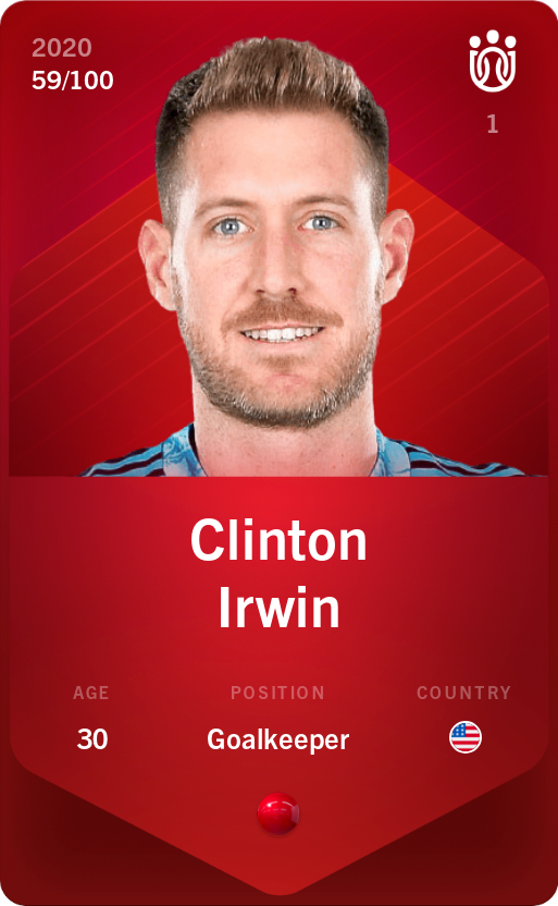 Sorare - Sorare Official - Clinton Irwin 2020-21 • Rare 59/100 - NFT # 92336859870930105653674476072046426831947361606772861999214348939127682084111
