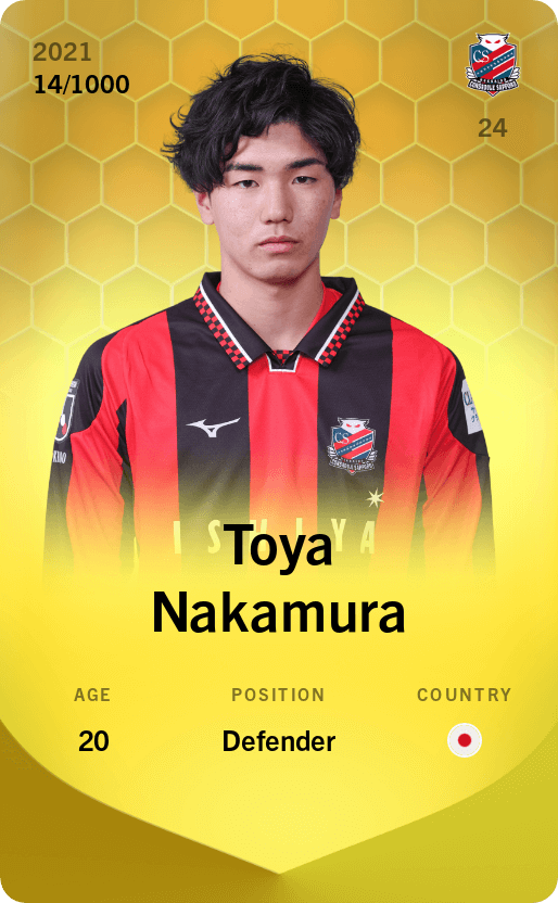 Toya Nakamura 2021-22 • Limited 14/1000