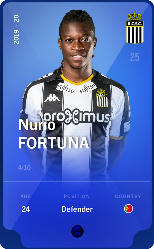 Sorare - Sorare Official - Nurio Fortuna 2019-20 • Super Rare 4/10 - NFT # 96071943846862246781296340774141557157344704161718310258404315176969892724987