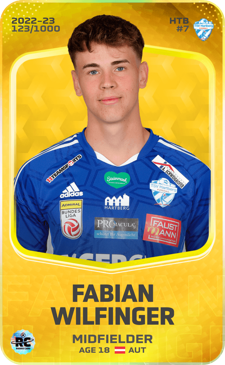 Fabian Wilfinger 2022-23 • Limited 123/1000