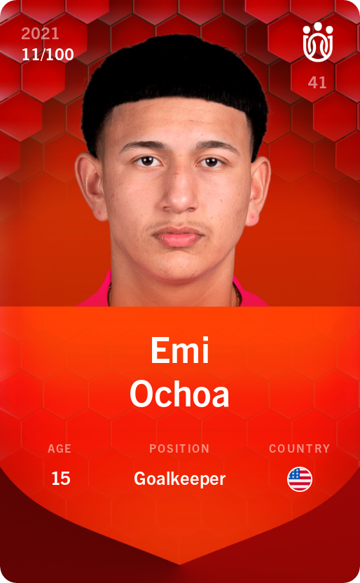 Sorare - Sorare Official - Emi Ochoa 2021-22 • Rare 11/100 - NFT # 81846615011975847716758162386022623495502354300705429249703243851362780584509