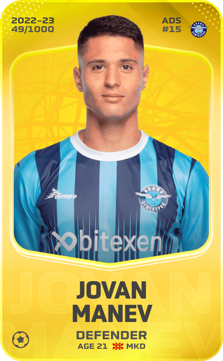 Jovan Manev 2022-23 • Limited 49/1000