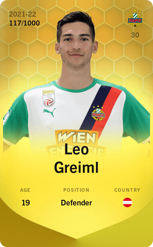 Leo Greiml 2021-22 • Limited 117/1000