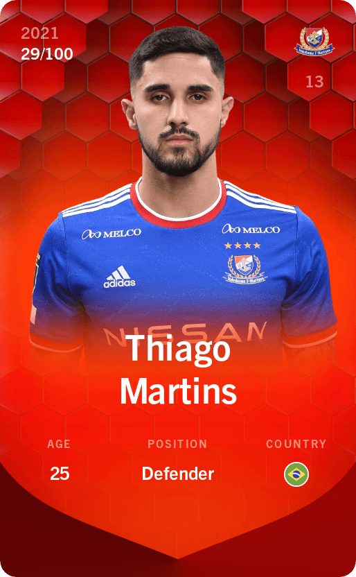Thiago Martins 21 22 Rare 29 100