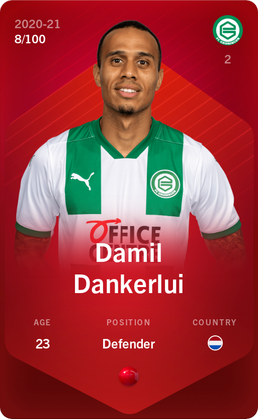 Sorare - Sorare Official - Damil Dankerlui 2020-21 • Rare 8/100 - NFT # 93280299801550457111231280077358129041714497844976254818519065205995498213100