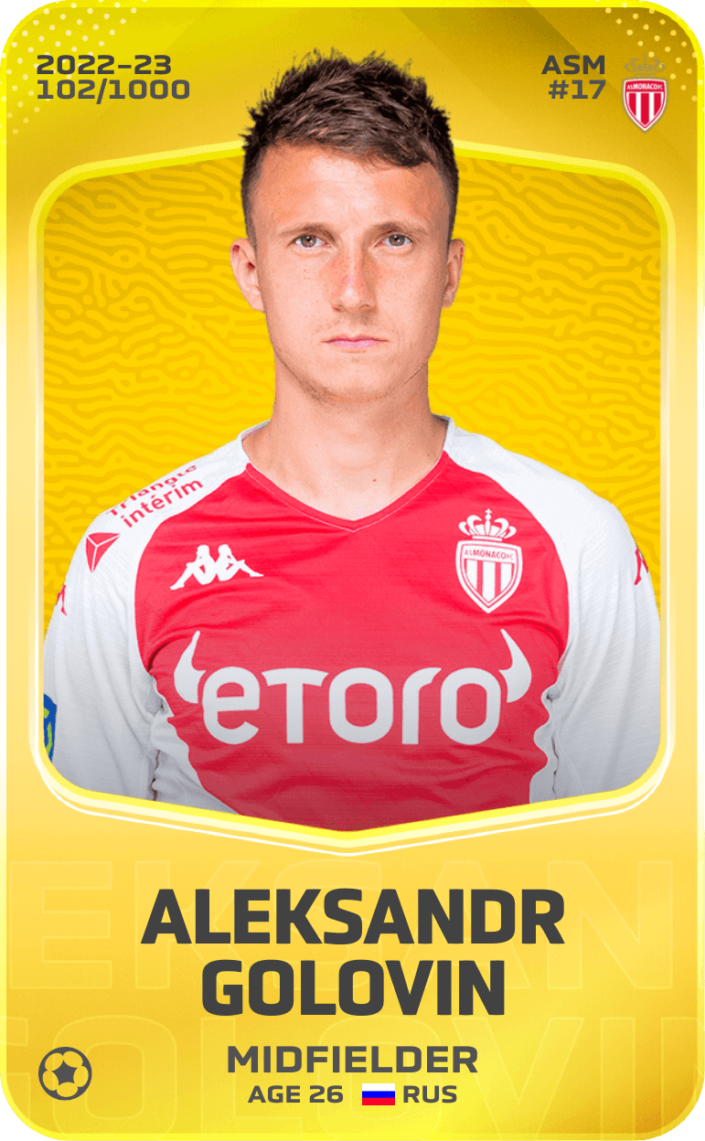 Aleksandr Golovin 2022-23 • Limited 102/1000