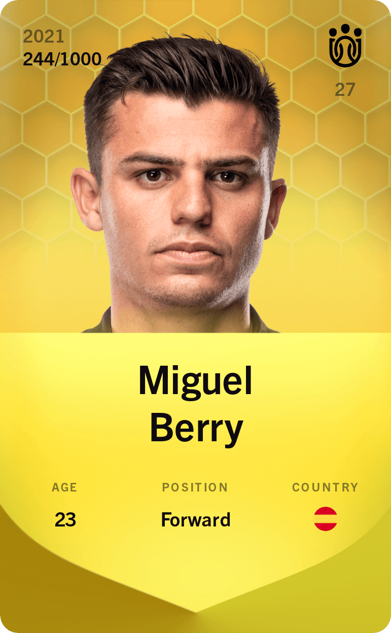 Miguel Berry 2021-22 • Limited 244/1000