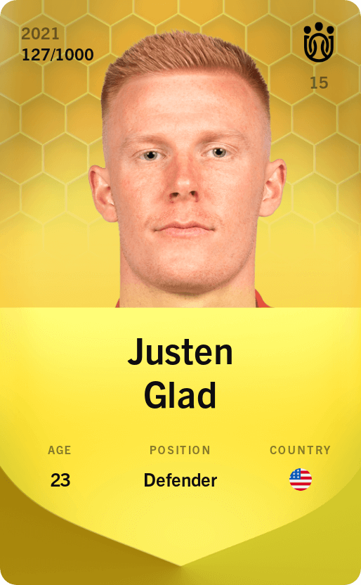 Justen Glad 2021-22 • Limited 127/1000