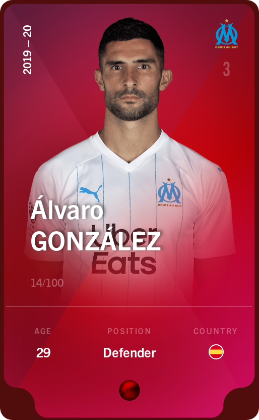 Sorare - Sorare Official - Álvaro González 2019-20 • Rare 14/100 - NFT # 61173683633058322640869173162330527362850034351484862272691383849355643217683