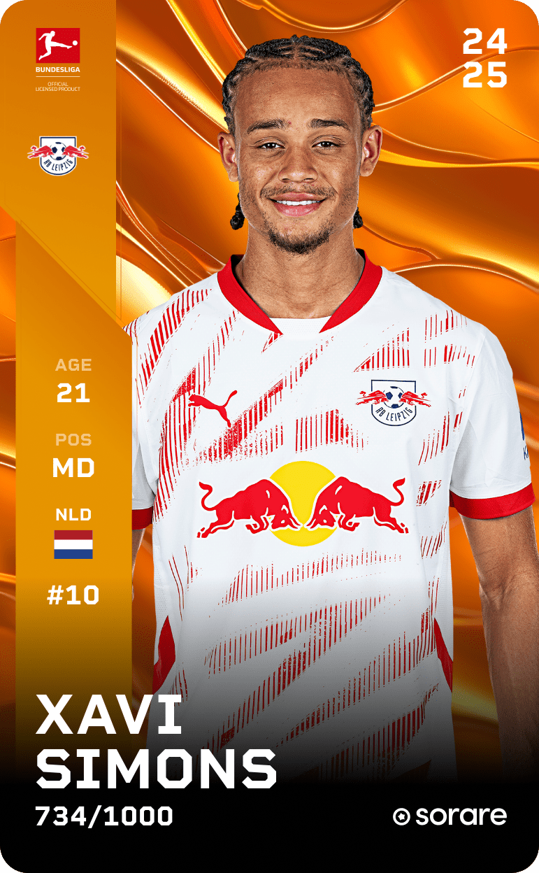 Xavi Simons 2024-25 • Limited 734/1000