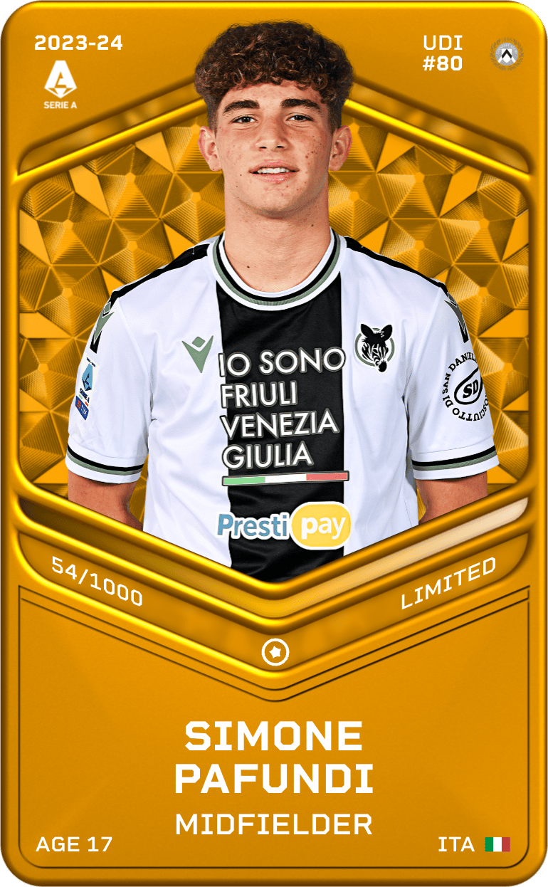 Simone Pafundi 2023-24 • Limited 54/1000