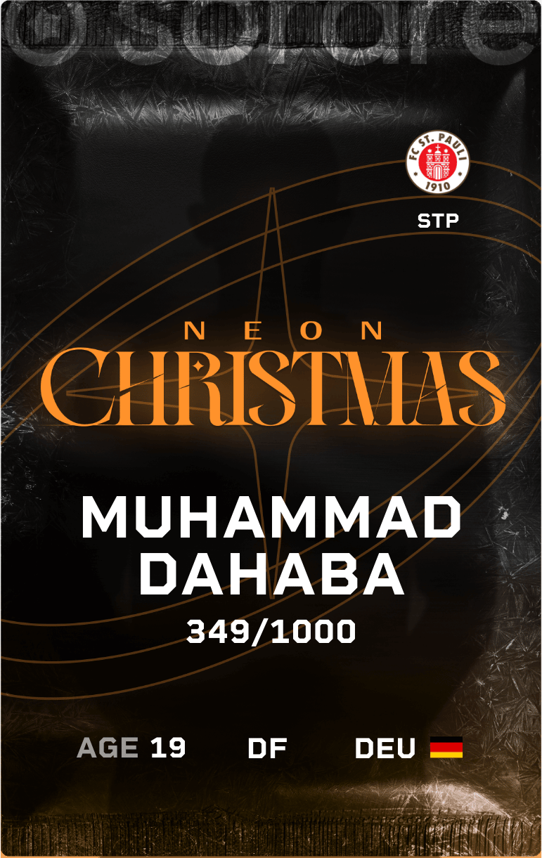 Muhammad Dahaba 2024-25 • Limited 349/1000
