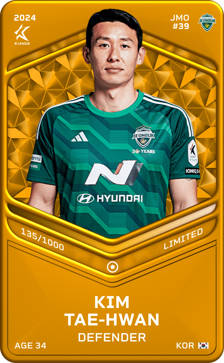 Kim Tae-Hwan 2024-25 • Limited 135/1000