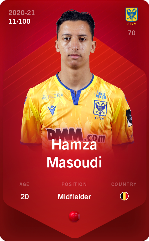 Sorare - Sorare Official - Hamza Masoudi 2020-21 • Rare 11/100 - NFT # 101982442073541352388100891259814362471121551979454607278067745010713456379474