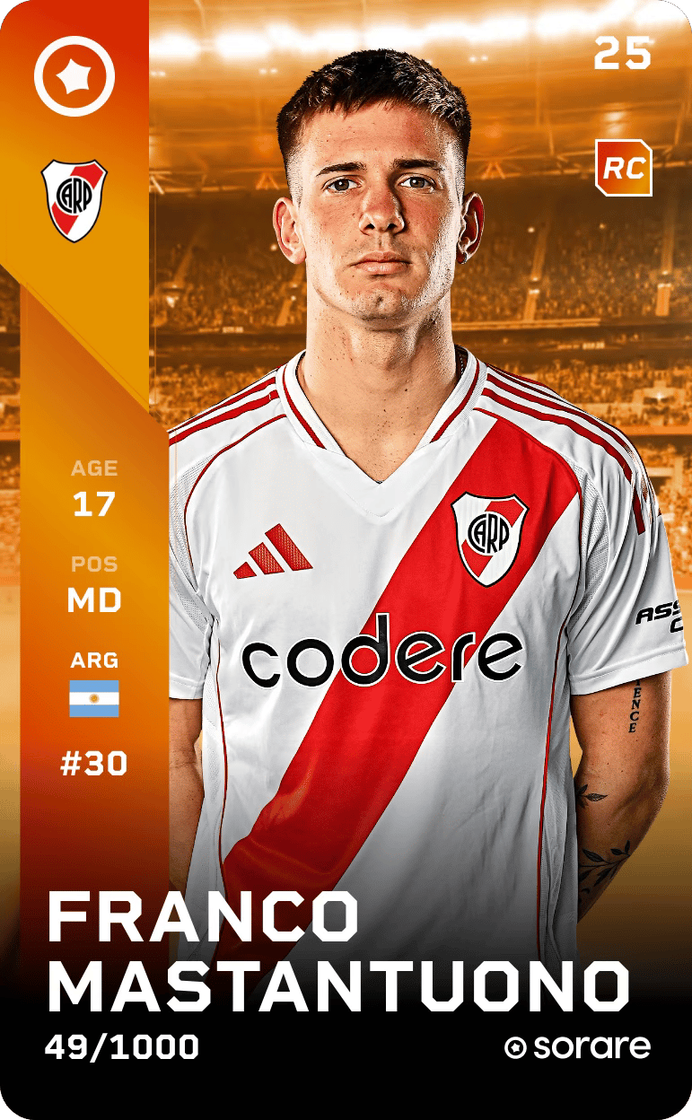 Franco Mastantuono 2025-26 • Limited 49/1000