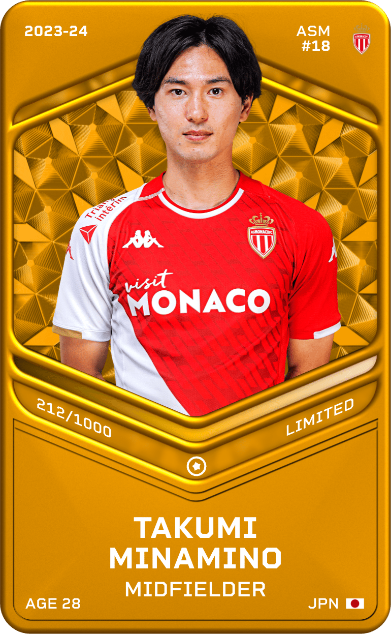 Takumi Minamino 2023-24 • Limited 212/1000