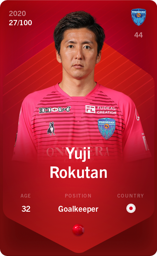 Sorare - Sorare Official - Yuji Rokutan 2020-21 • Rare 27/100 - NFT # 7854610666007470808670792526437699874773776337863573806152358727445110936283