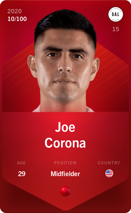 Sorare - Sorare Official - Joe Corona 2020-21 • Rare 10/100 - NFT # 27860144277854910939704168857340504747276083035937190287508092531532468715873