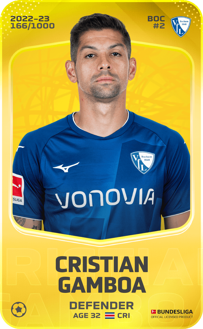 Cristian Gamboa 2022-23 • Limited 166/1000