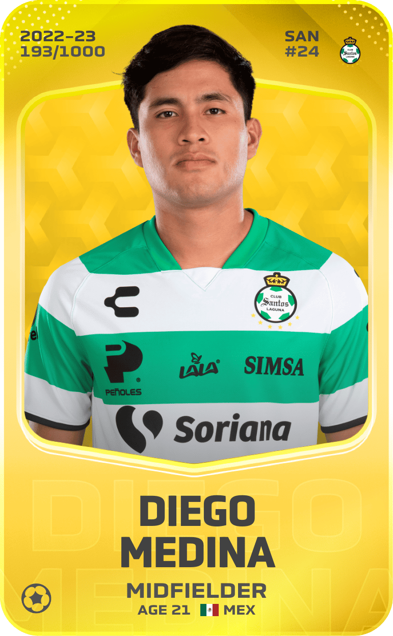 Diego Medina 2022-23 • Limited 193/1000