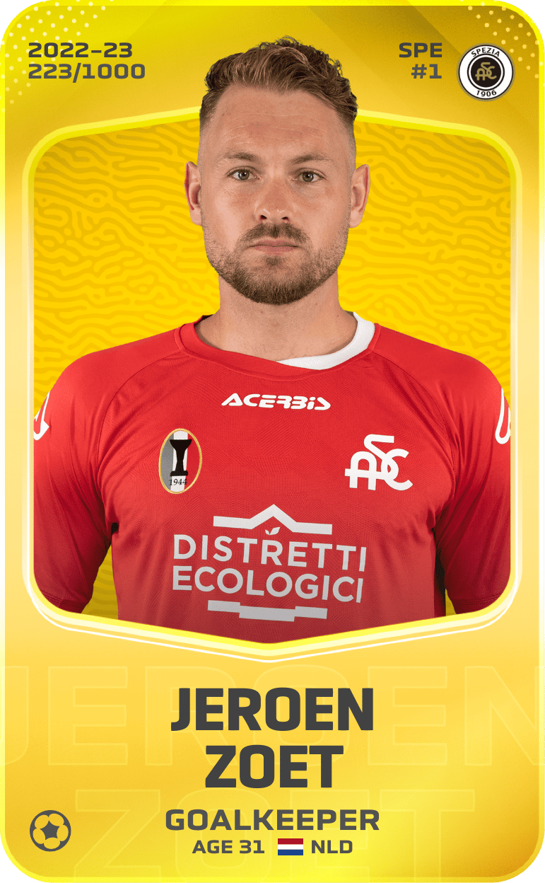 Jeroen Zoet 2022-23 • Limited 223/1000