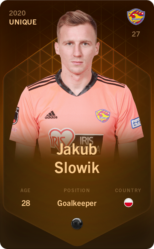 Sorare - Sorare Official - Jakub Slowik 2020-21 • Unique - NFT # 91398578512741857105834042645991840528933160017456696270098062588832301535561