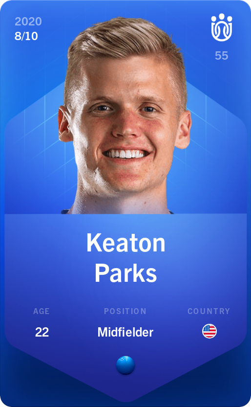Sorare - Sorare Official - Keaton Parks 2020-21 • Super Rare 8/10 - NFT # 102365205923048807047082318092920400599312824568566046206939178042258093625071