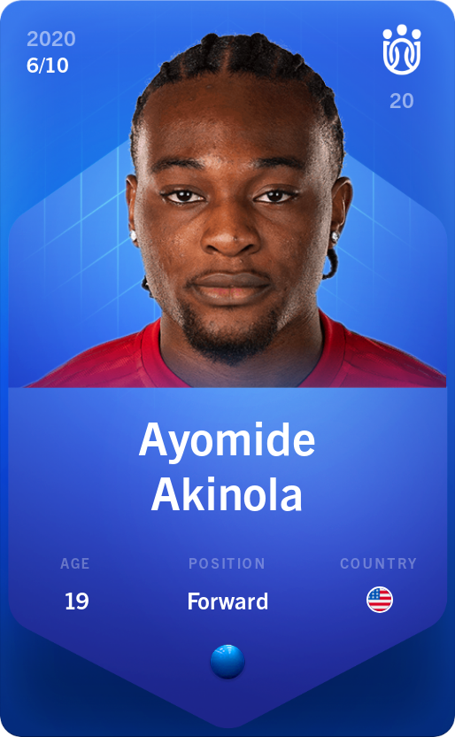 Sorare - Sorare Official - Ayomide Akinola 2020-21 • Super Rare 6/10 - NFT # 103266310335568688967289293018766887566611024093661445765643113044059818633872